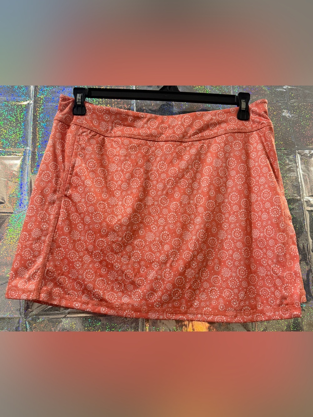 PGA TOUR Coral Floral Golf Skort Size L NWT UPF 50